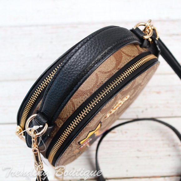 NWT Coach X Jean-Michel Basquiat C5658 Canteen Crossbody In Signature Canvas - Picture 9 of 12